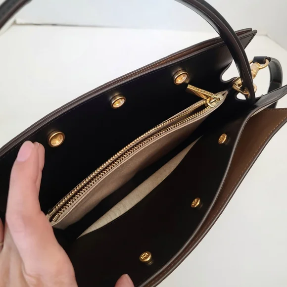 Tory Burch | Lee Radziwill Snake Embossed Small Double Bag in Aspen Multi - Picture 12 of 16